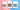 White boxes of five pretzels with blue, pink and rainbow sprinkles and customized baby design